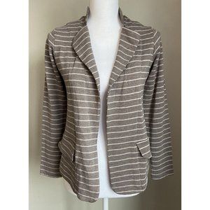 Anthropologie Dolan Left Coast Jacket Cardigan Blazer Gray Stripe 8